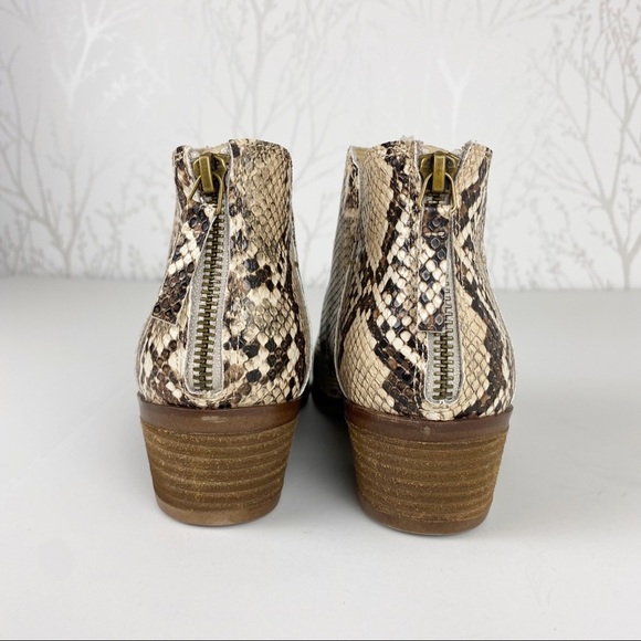 MICHAEL by MICHAEL SHANNON Nadya Reptile Snakeskin Print Bootie Boots 6 - Picture 3 of 11